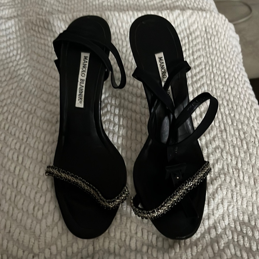 Manolo Blahnik, rhinestone sandals